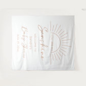 あなたは私のサンシャインボホベイビーシャワー タペストリー (正面(横))