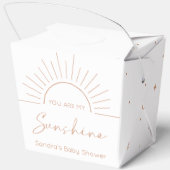 あなたは私のサンシャインボホベイビーシャワー フェイバーボックス (裏面)