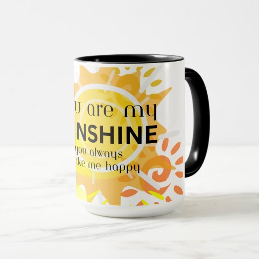 あなたは私のサンシャインマグ。コーヒーマグ マグカップ (正面右)