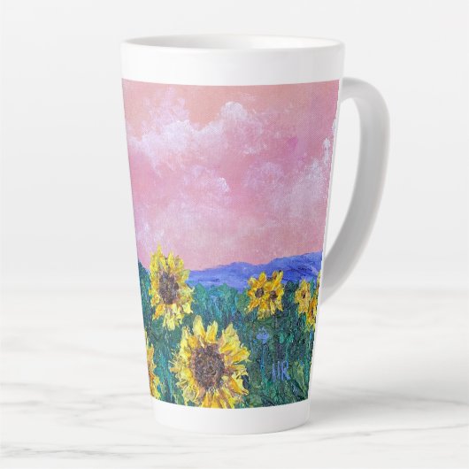 あなたは私のサンシャインラテコーヒーマグ カフェラテマグ (右アングル)