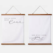 あなたは私のサンシャインラビー子供部屋デコールデュオ 吊り下げ型タペストリー (ダブル)