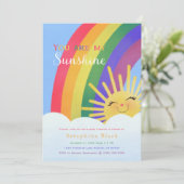 あなたは私のサンシャインレインボーシャワーベイビーシャワーI 招待状 (スタンド正面)
