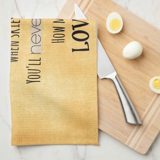 あなたは私のサンシャインワードアートタイポグラフィ キッチンタオル (四つ折り)