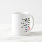 あなたは私のサンシャインワードアートタイポグラフィ コーヒーマグカップ (正面右)