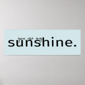 あなたは私のサンシャインワードアート引用文ポスター ポスター (正面)