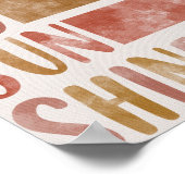 あなたは私のサンシャイン保育園プリント子供部屋ポスター ポスター (角)