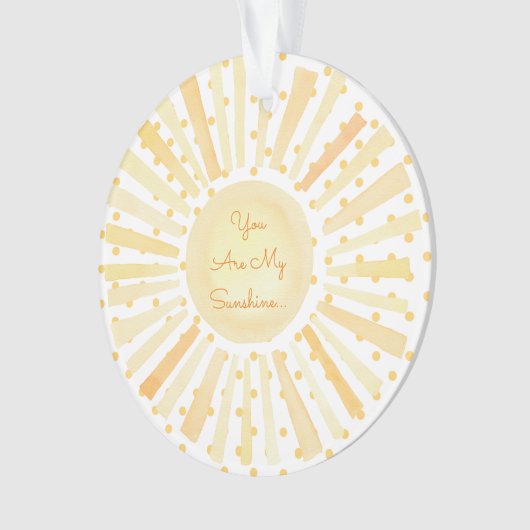 あなたは私のサンシャイン名前をカスタムするラブスウィート オーナメント (正面)