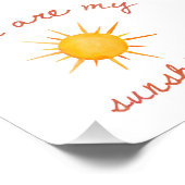 あなたは私のサンシャイン引用文アート フォトプリント            (角)