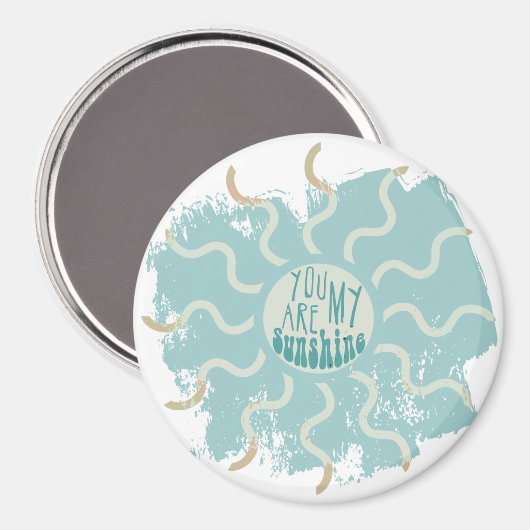 あなたは私のサンシャイン感動的引用文 マグネット (正面/裏面)