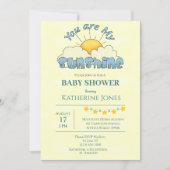 あなたは私のサンシャイン男の赤ちゃんシャワー招待状 招待状 (正面)