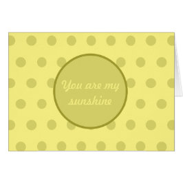 あなたは私のサンシャイン空白のカード（バターイエロー）