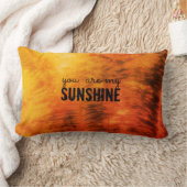 あなたは私のサンシャイン自然アートl引用文枕 ランバークッション (ブランケット)