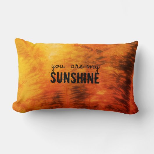 あなたは私のサンシャイン自然アートl引用文枕 ランバークッション (正面)