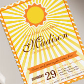 あなたは私のサンシャイン誕生日パーティー招待状 招待状