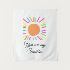 あなたは私のサンシャイン黄色オレンジの太陽の光線にナム タペストリー