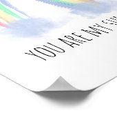 あなたは私のサンシャイン 水彩画の虹 ポスター (角)