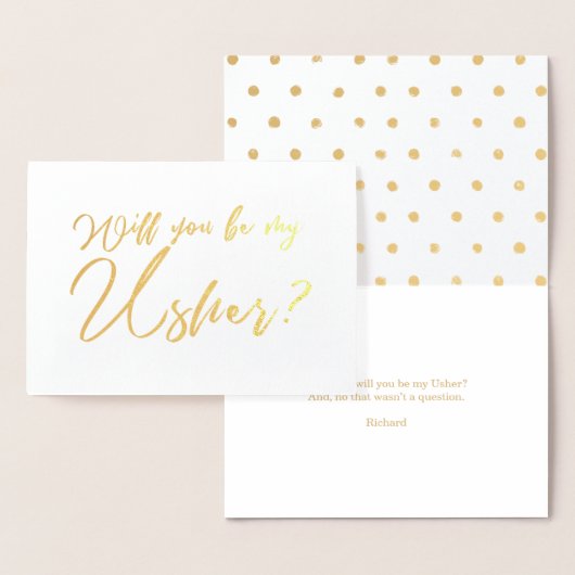 あなたは私のシックな書道を使用する 箔カード (ディスプレー)