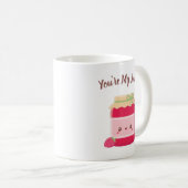 あなたは私のジャムかわいいストロベリージャムボトル コーヒーマグカップ (正面右)