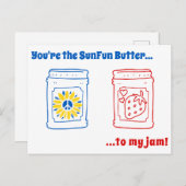 あなたは私のジャムにSunFunバター！はがき ポストカード (正面/裏面)