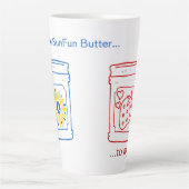 あなたは私のジャムにSunFunバター。カフェラテマグ カフェラテマグ (正面)