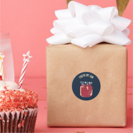 あなたは私のジャムカスタムゼリー瓶 ラウンドシール