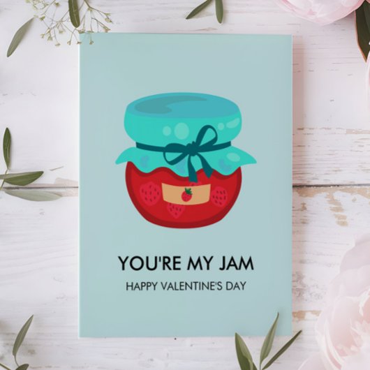 あなたは私のジャムバレンタイン、子供の学校の教室 ノートカード