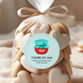 あなたは私のジャムバレンタイン、子供の学校の教室 ラウンドシール