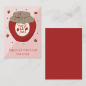 あなたは私のジャム教室のバレンタインのカード エンクロージャーカード (正面/裏面)