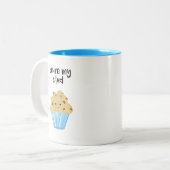 あなたは私のスタッドのマフィン-マグ ツートーンマグカップ (正面左)