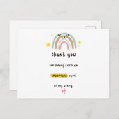 あなたは私のストーリーカードの一部になってくれてありがとう ポストカード (正面/裏面)