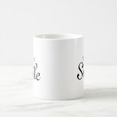 あなたは私のスマイルのマグカップを作る コーヒーマグカップ (中央)