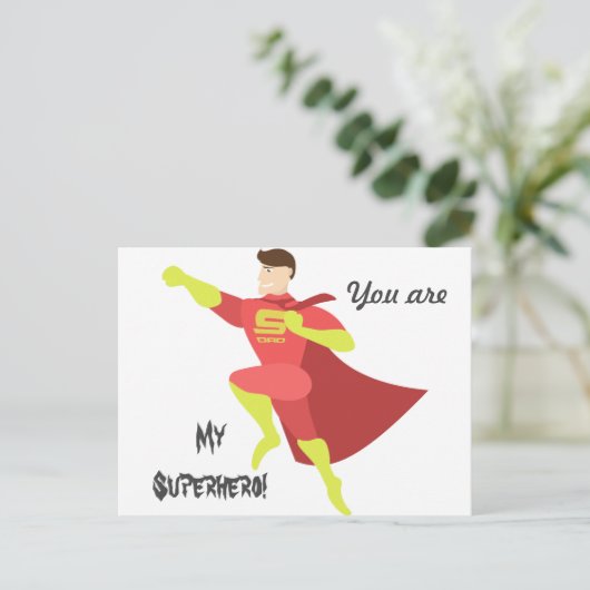 あなたは私のスーパーヒーローだ ポストカード (スタンド正面)