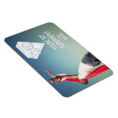 あなたは私のスーパーヒーローパパ父の日のフォトマグネット マグネット (右側)