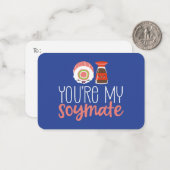 あなたは私のソイマテおもしろいィプンキュートバレンタインデー ノートカード (正面/裏面インサイチュ)