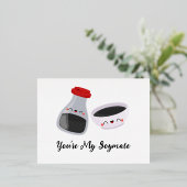 あなたは私のソイメート、醤油 箔シーズンポストカード (立ち正面)