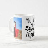 あなたは私のソウルメイトパーソナライズされたのコーヒーマグだ コーヒーマグカップ (正面左)