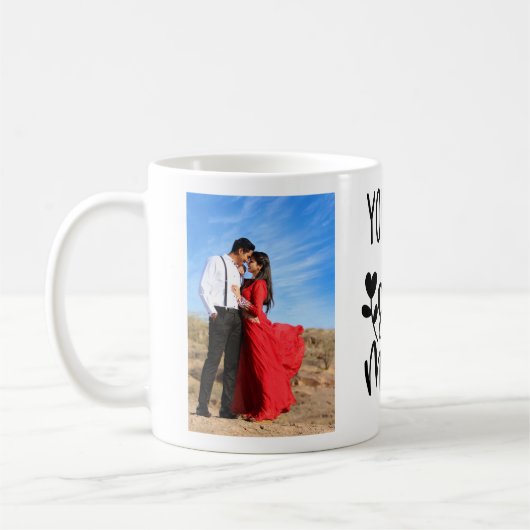 あなたは私のソウルメイトパーソナライズされたのコーヒーマグだ コーヒーマグカップ (左)