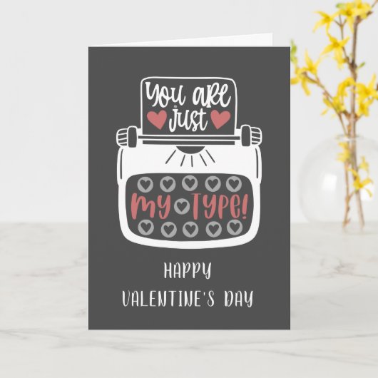あなたは私のタイプのバレンタインデーのカードにすぎない カード (黄色い花)