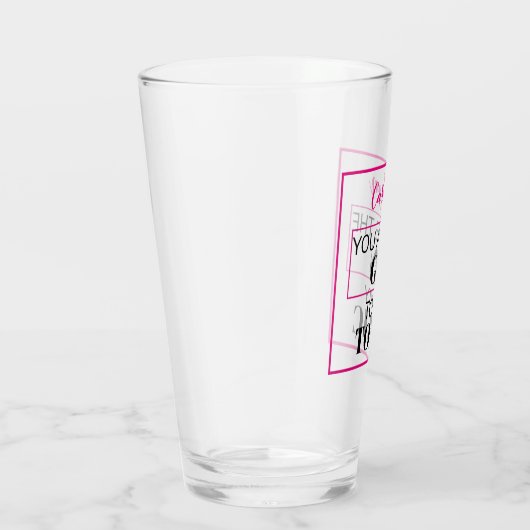あなたは私のトニックにジンだ。ピンク.カスタマイズ タンブラーグラス (右)