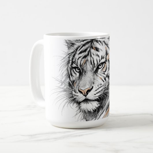 あなたは私のトラ野生動物 コーヒーマグカップ (正面左)