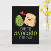 あなたは私のトーストかわいいかわいいへのアボカド カード (黄色い花)
