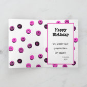 あなたは私のドーナツのスプリンクルです、ハッピーバースデー 招待状 (内部)