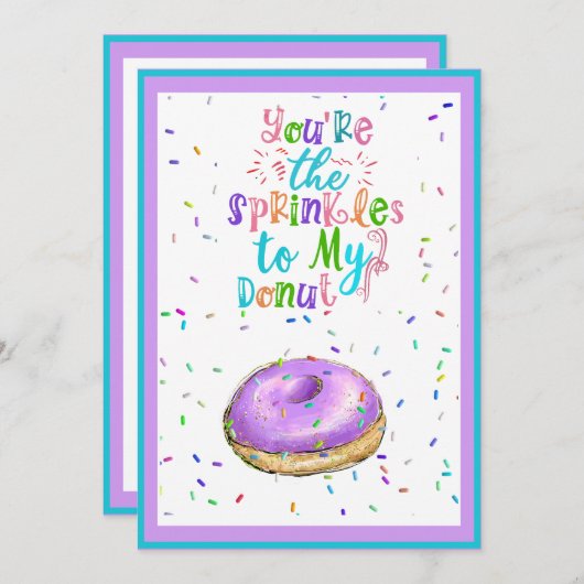 あなたは私のドーナツ教室に振りかける シーズンカード (正面/裏面)