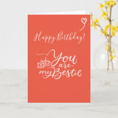 あなたは私のハッピーバースデーカードのグリーティング カード (黄色い花)