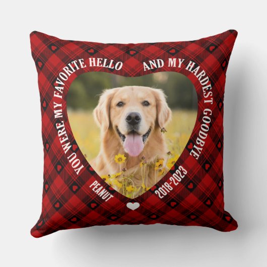 あなたは私のハローペお気に入りのット記念写真のクリスマスだった クッション (裏面)