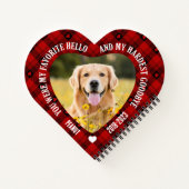 あなたは私のハローペお気に入りのット記念写真のクリスマスだった ノートブック (裏面)