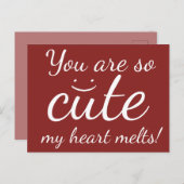 あなたは私のハートがとけて笑う顔 ポストカード (正面/裏面)