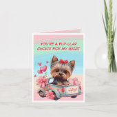 あなたは私のハートの人気のワンちゃん バレンタイン シーズンカード (正面)
