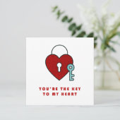 あなたは私のハートへの鍵 サンキューカード (スタンド正面)