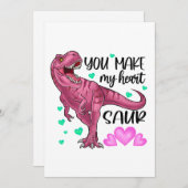 あなたは私のハートを作るバレンタインデー シーズンカード (正面/裏面)